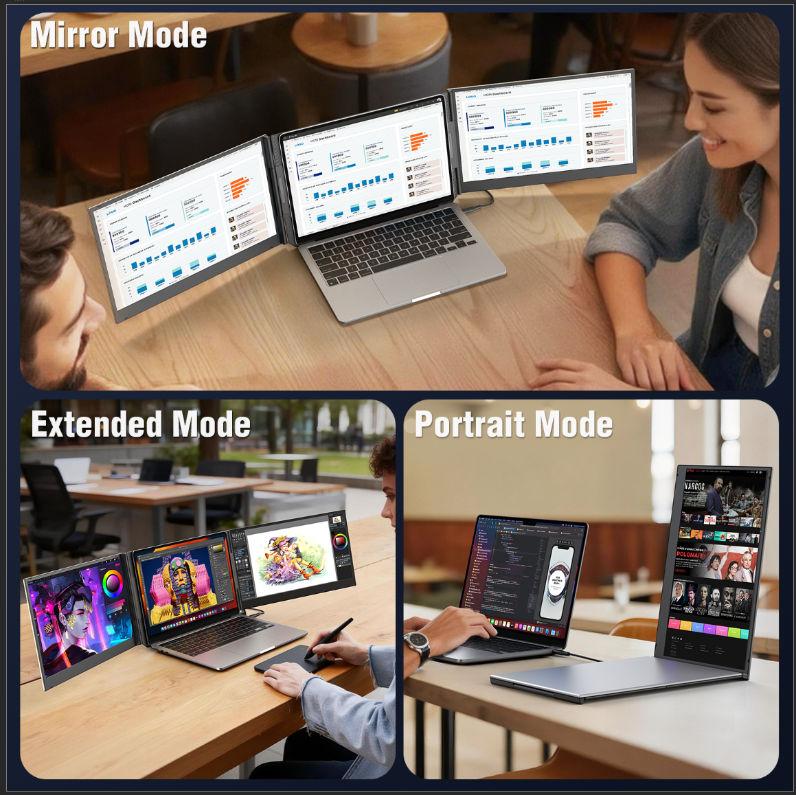 15.6’’ Triple Laptop Screen Extender（P7）