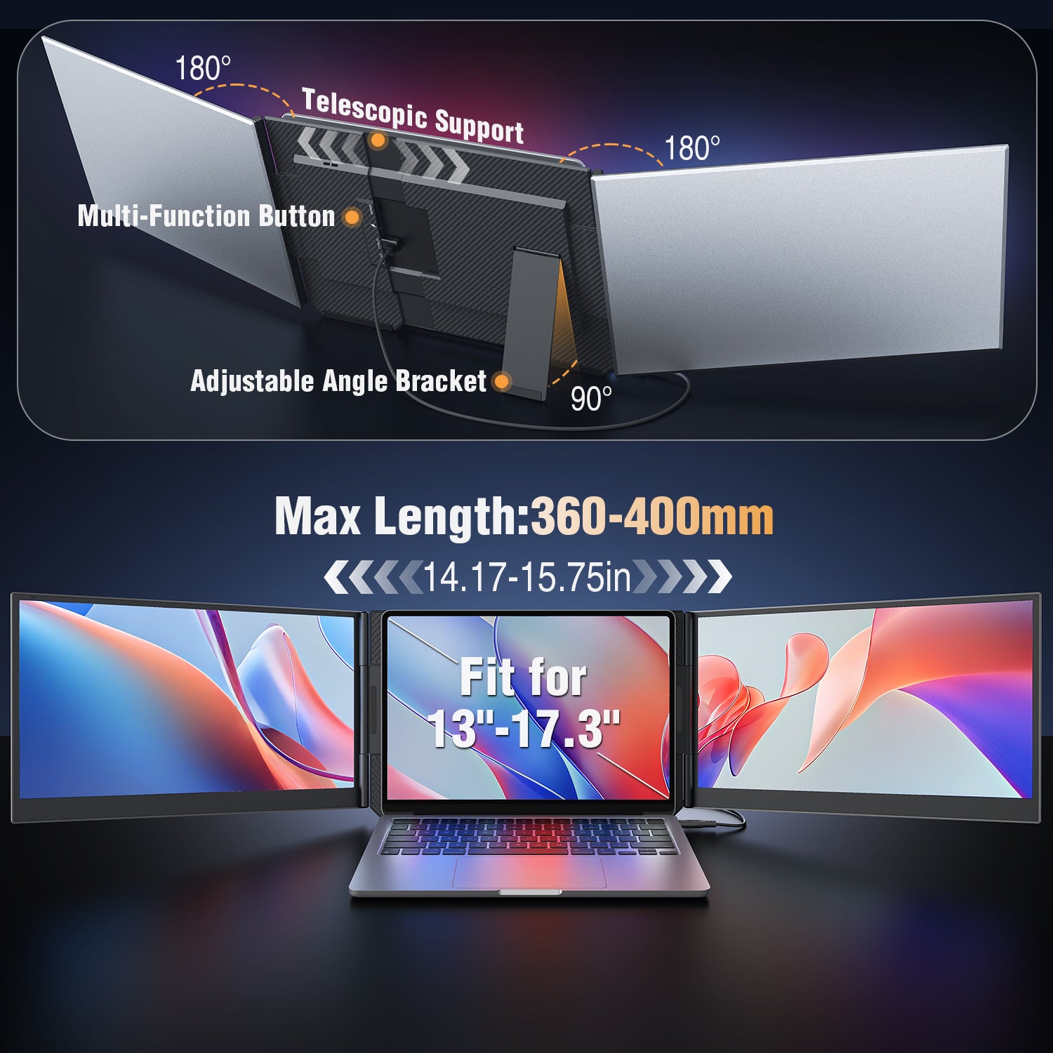 15.6’’ Triple Laptop Screen Extender（P7）